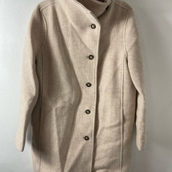 J. Crew Villa Coat in Italian Stadium Cloth by Nello Gori Wool Sz 8T Tall - Picture 4 of 8